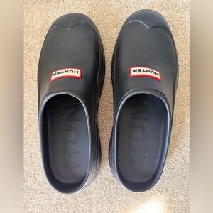 Hunter Elena Black Womens Water Resistant Clogs